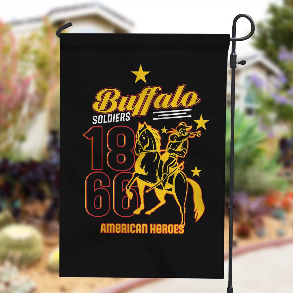 Afro-Americans Buffalo Soldiers Garden Flag 9th and 10th Cavalry Regiment LT15