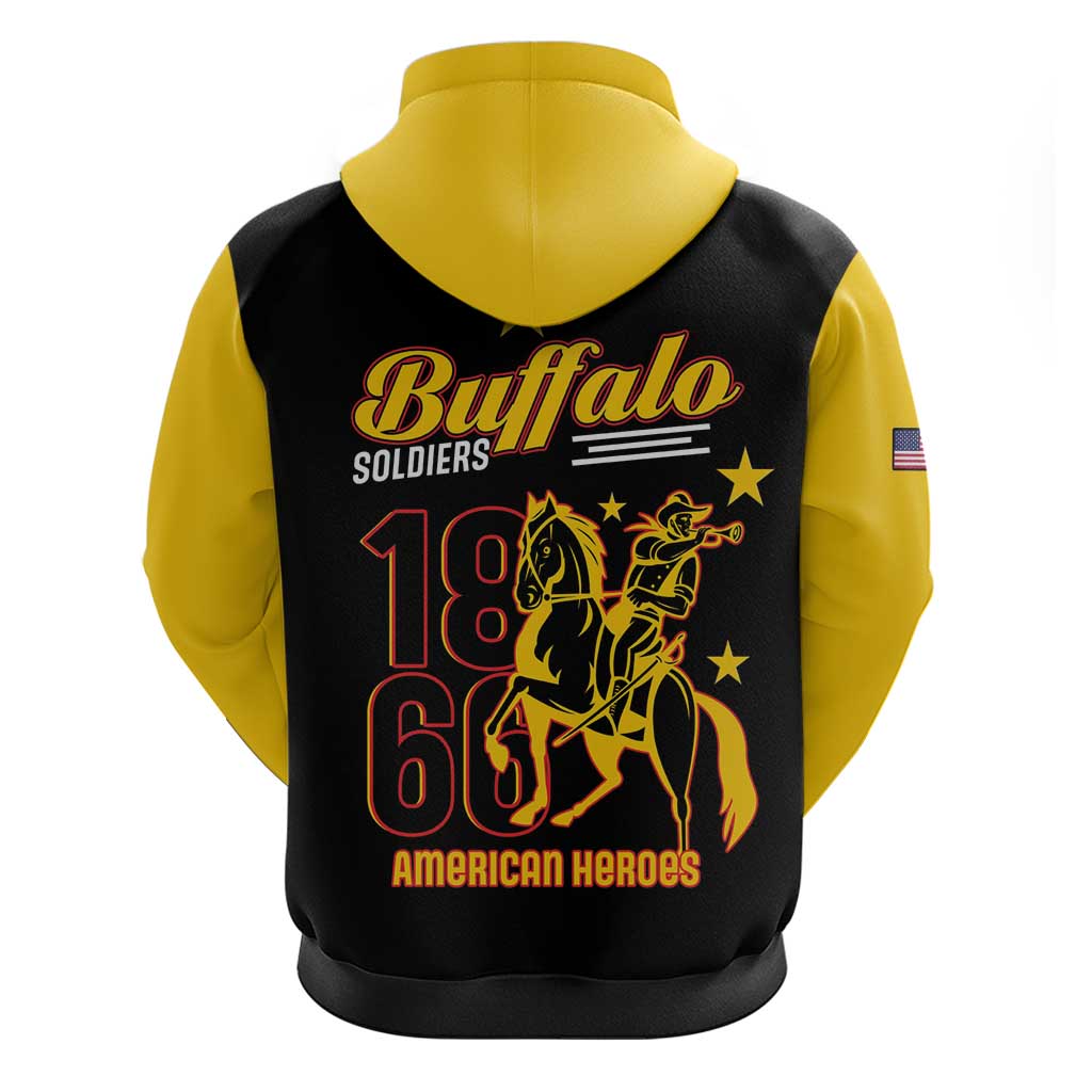 Buffalo Soldiers 9th and 10th Cavalry Hoodie American Heroes LT15