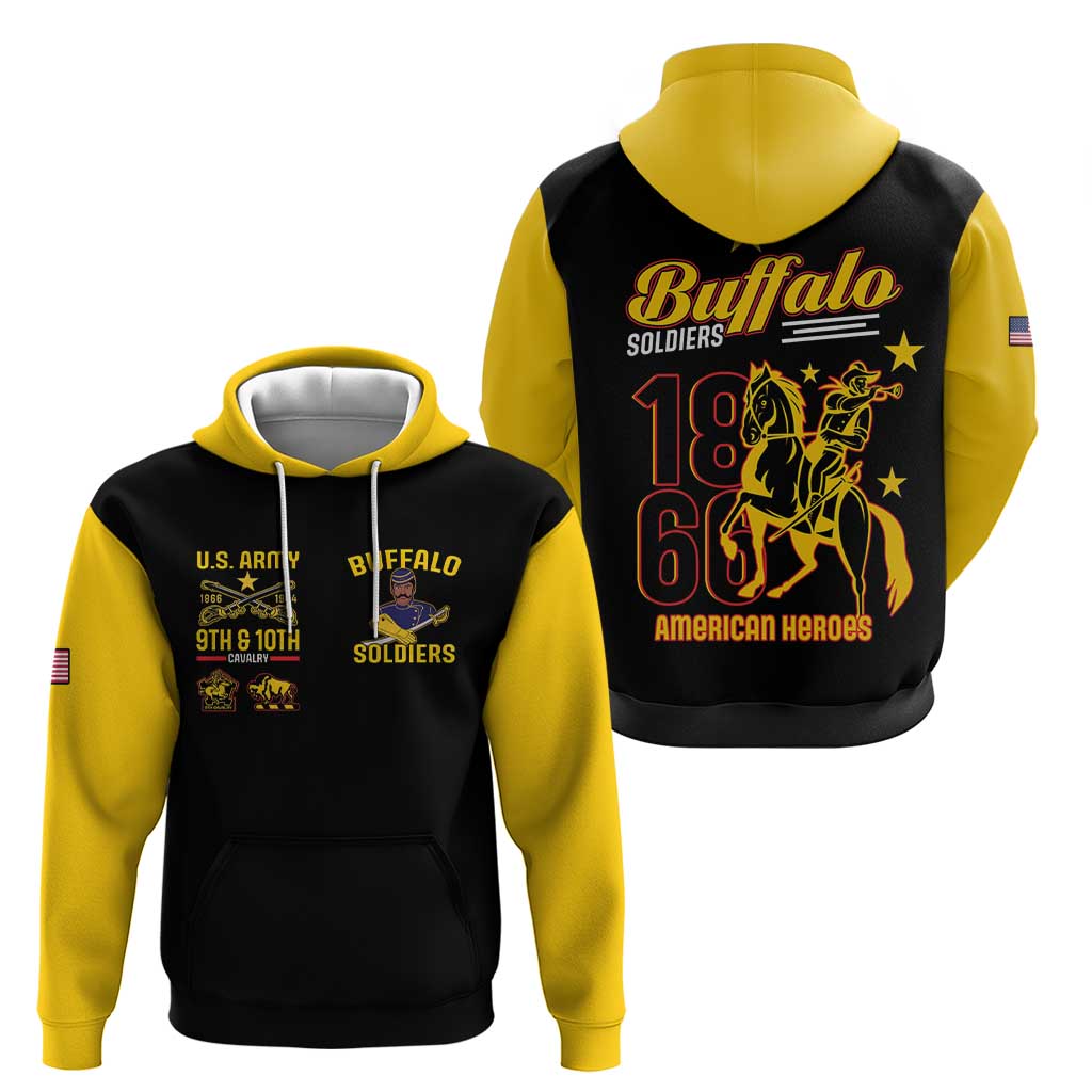Buffalo Soldiers 9th and 10th Cavalry Hoodie American Heroes LT15