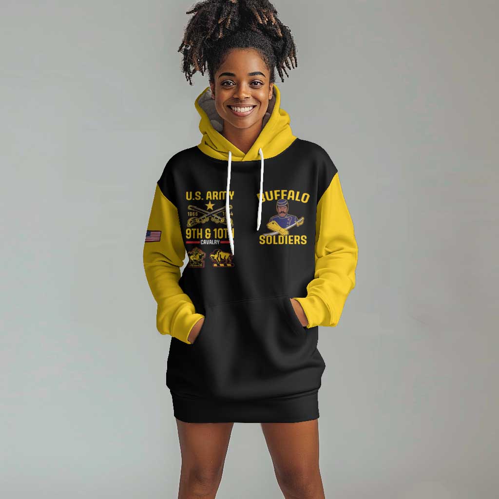 Afro-Americans Buffalo Soldiers Hoodie Dress 9th and 10th Cavalry Regiment LT15