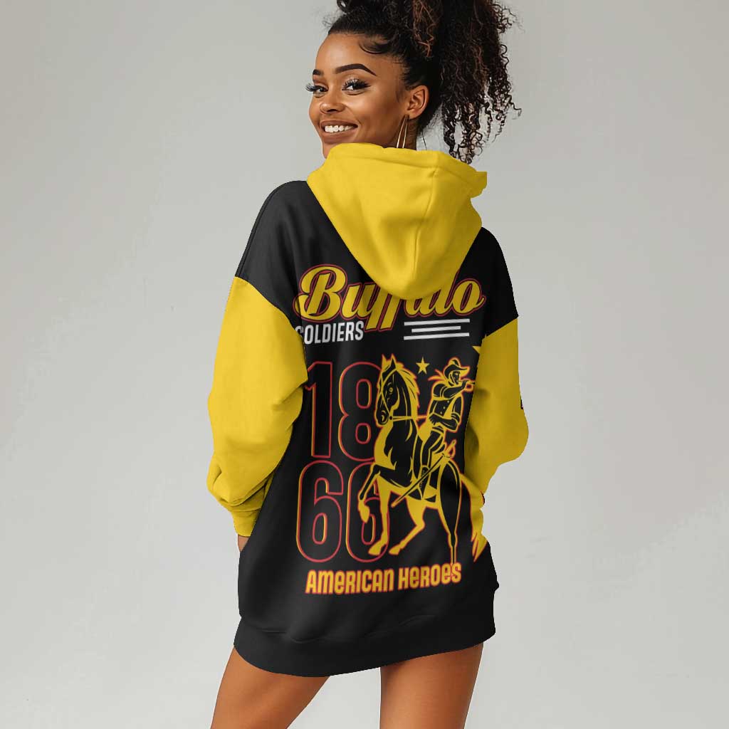 Afro-Americans Buffalo Soldiers Hoodie Dress 9th and 10th Cavalry Regiment LT15