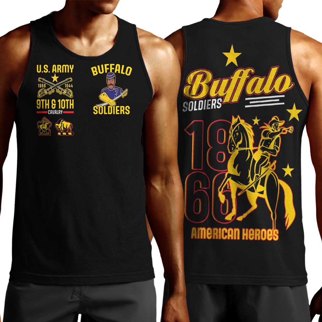 Afro-Americans Buffalo Soldiers Men Tank Top 9th and 10th Cavalry Regiment LT15