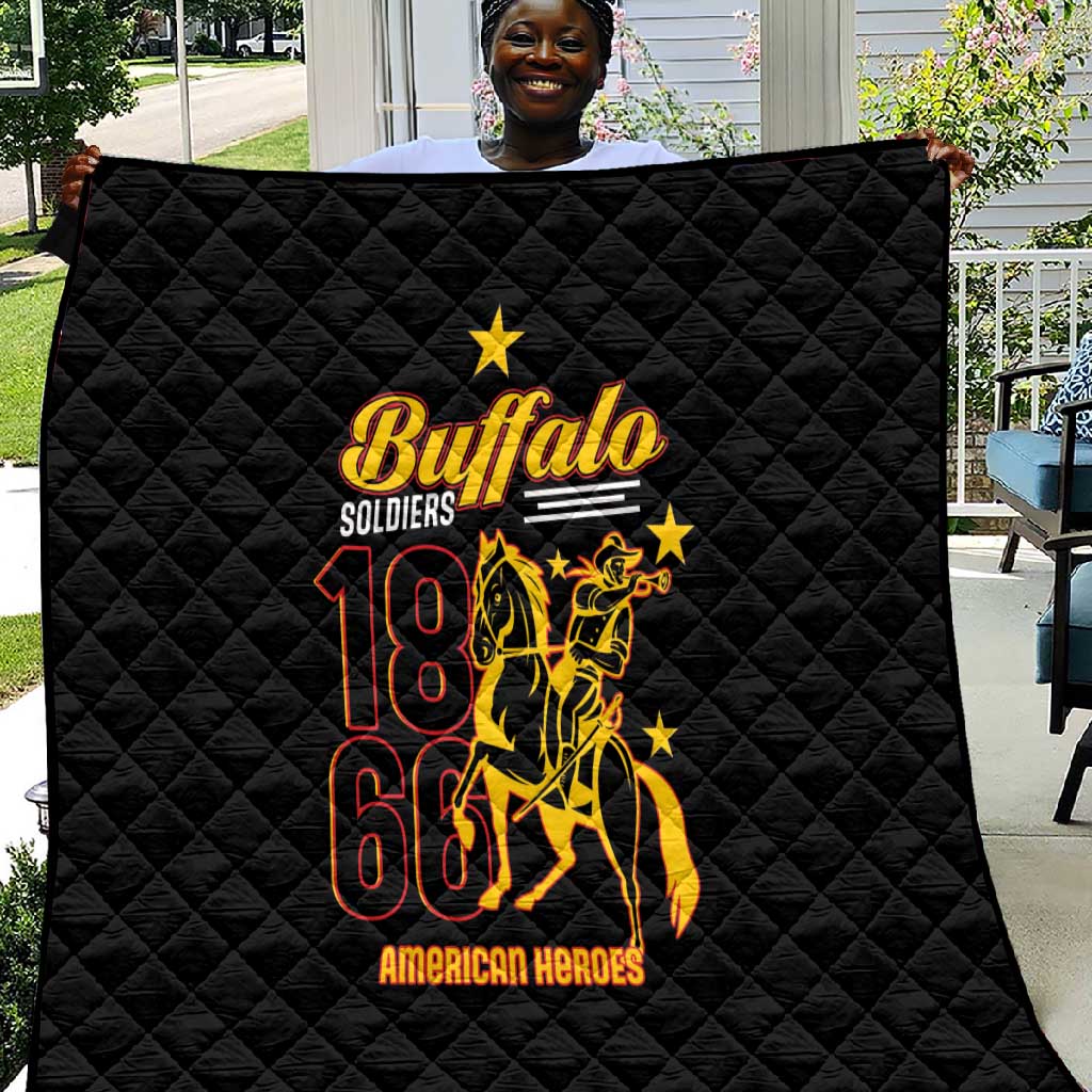 Afro-Americans Buffalo Soldiers Quilt 9th and 10th Cavalry Regiment LT15