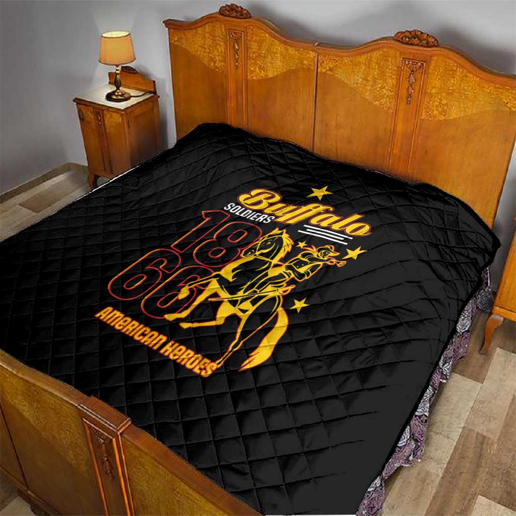 Afro-Americans Buffalo Soldiers Quilt 9th and 10th Cavalry Regiment LT15