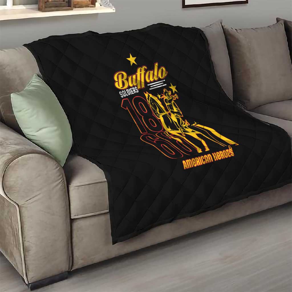Afro-Americans Buffalo Soldiers Quilt 9th and 10th Cavalry Regiment LT15