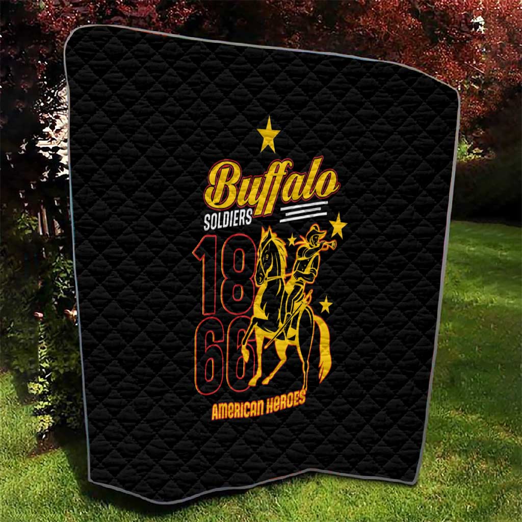 Afro-Americans Buffalo Soldiers Quilt 9th and 10th Cavalry Regiment LT15