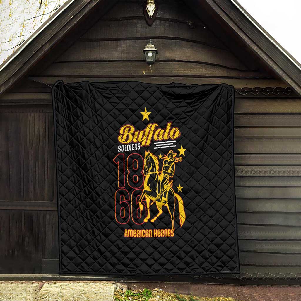 Afro-Americans Buffalo Soldiers Quilt 9th and 10th Cavalry Regiment LT15