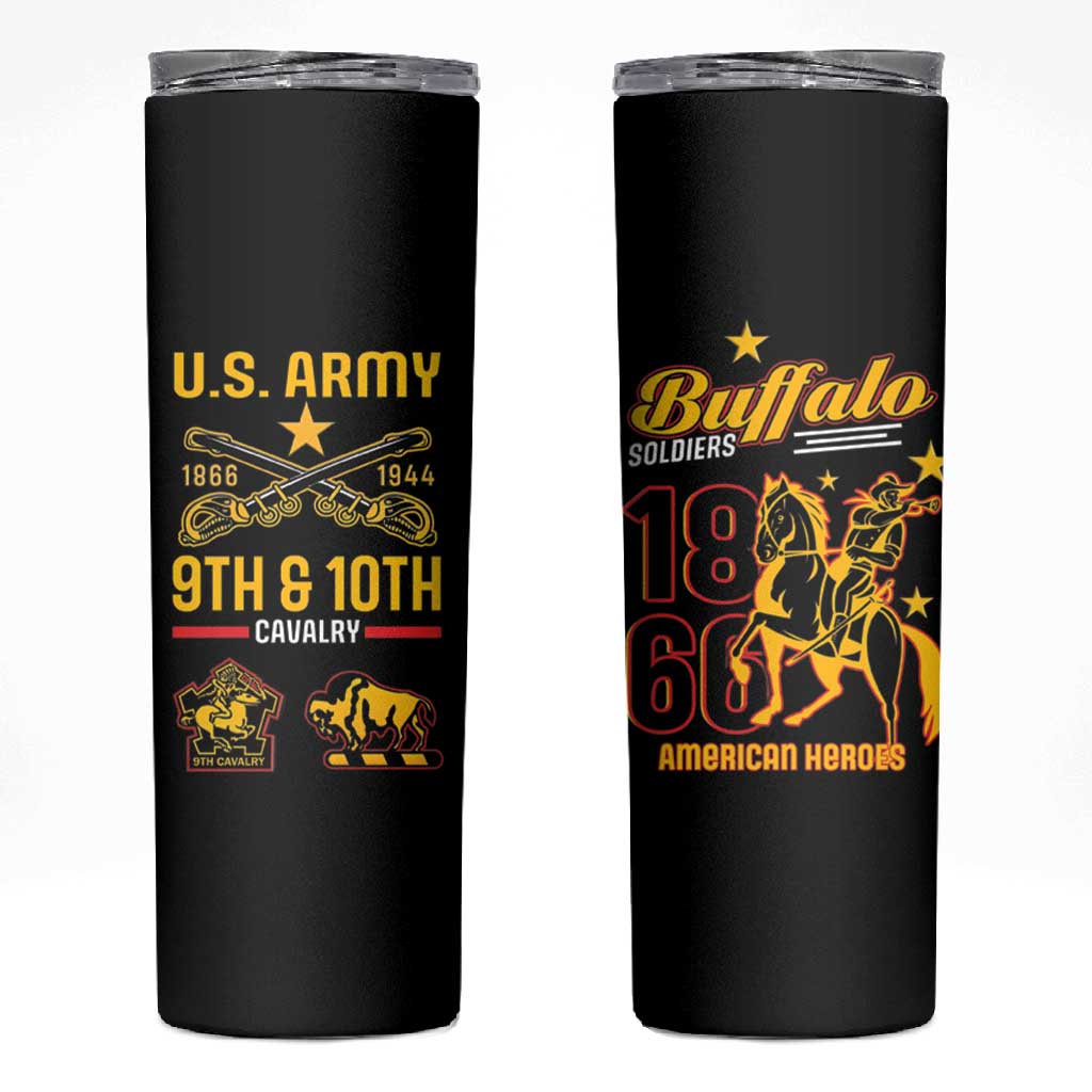 Afro-Americans Buffalo Soldiers Skinny Tumbler 9th and 10th Cavalry Regiment LT15