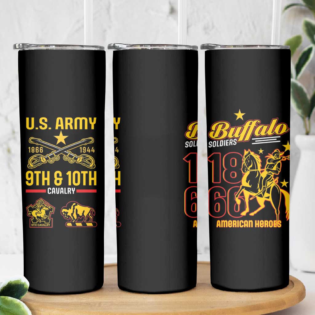 Afro-Americans Buffalo Soldiers Skinny Tumbler 9th and 10th Cavalry Regiment LT15