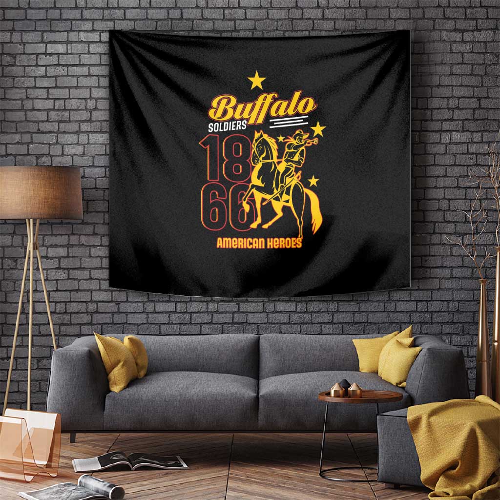 Afro-Americans Buffalo Soldiers Tapestry 9th and 10th Cavalry Regiment LT15