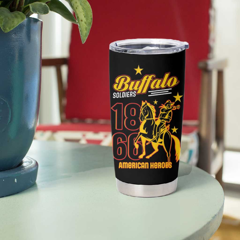 Afro-Americans Buffalo Soldiers Tumbler Cup 9th and 10th Cavalry Regiment LT15