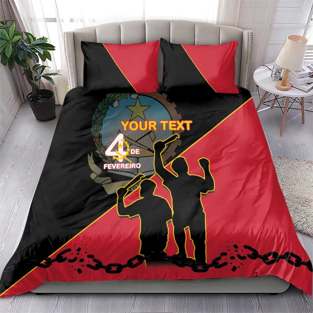 Personalized 4 De Fevereiro Angola Bedding Set Coat Of Arms Style LT15