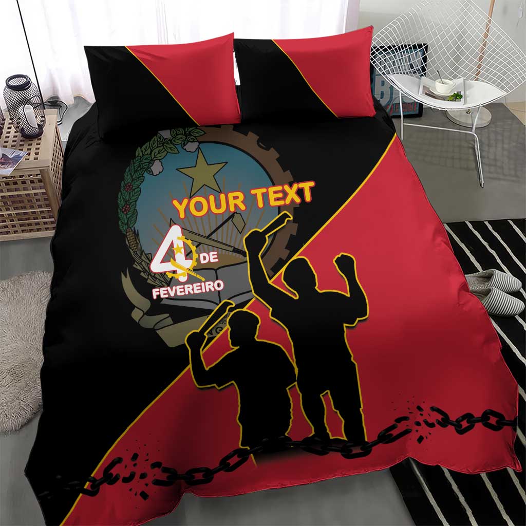 Personalized 4 De Fevereiro Angola Bedding Set Coat Of Arms Style LT15