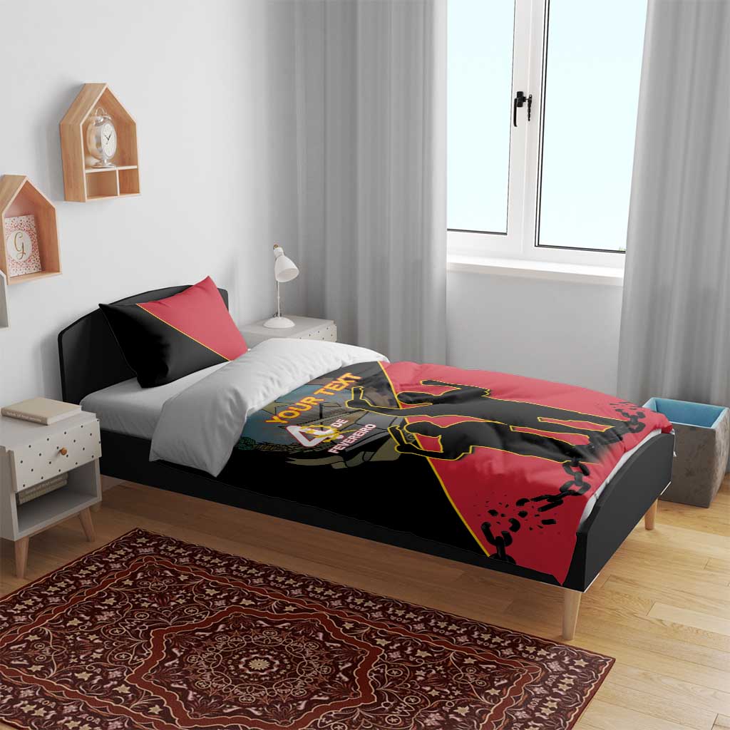 Personalized 4 De Fevereiro Angola Bedding Set Coat Of Arms Style LT15