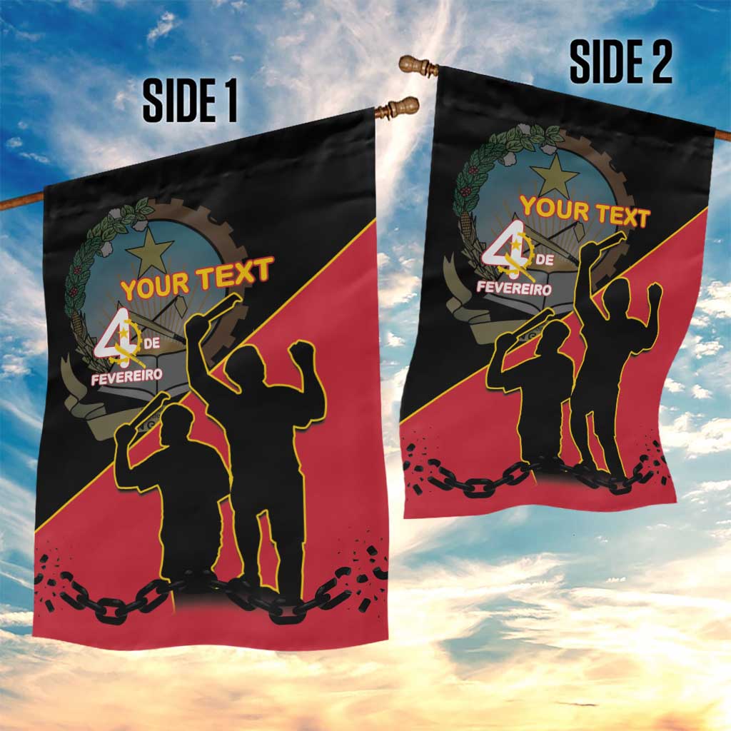 Personalized 4 De Fevereiro Angola Garden Flag Coat Of Arms Style LT15