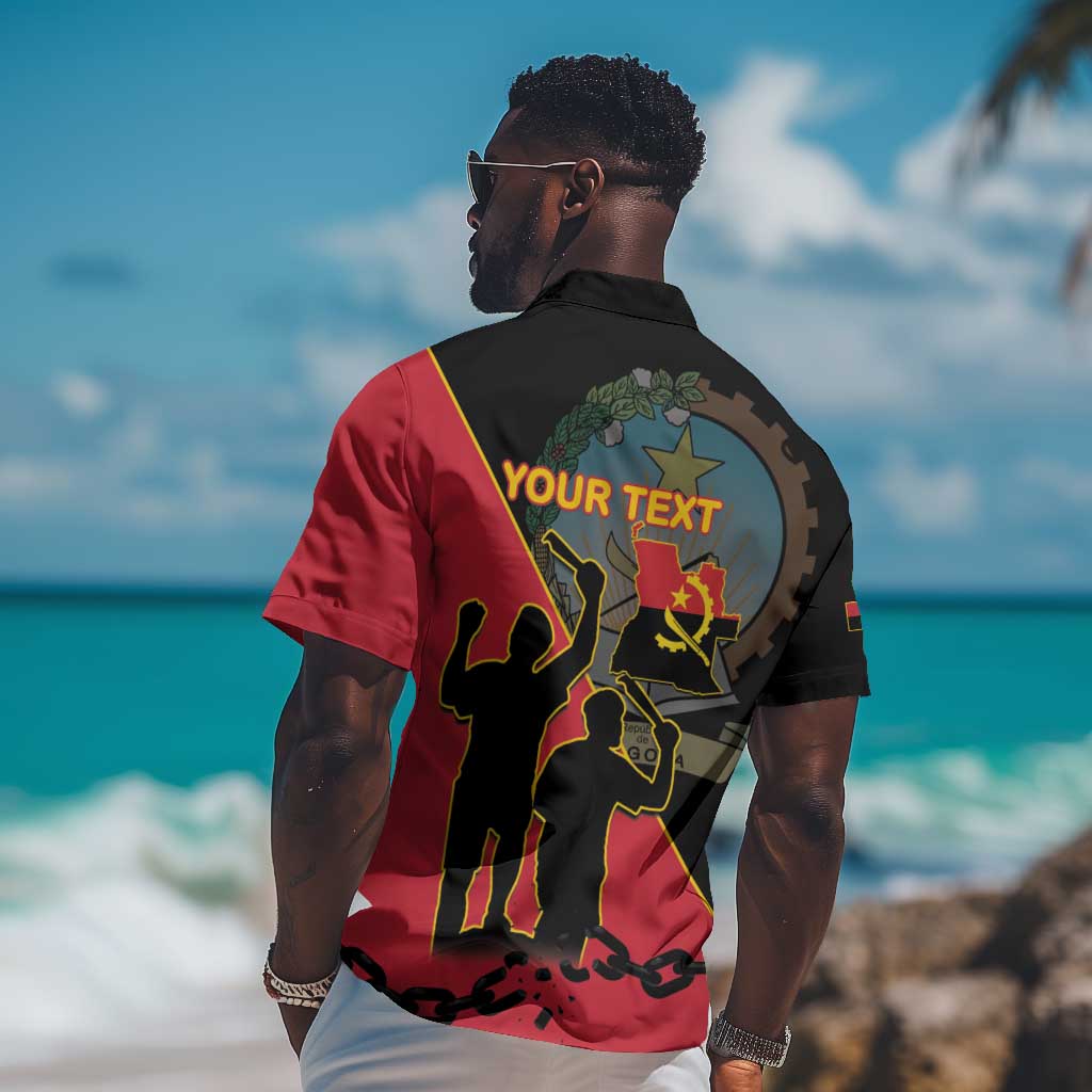 Personalized 4 De Fevereiro Angola Hawaiian Shirt Coat Of Arms Style LT15