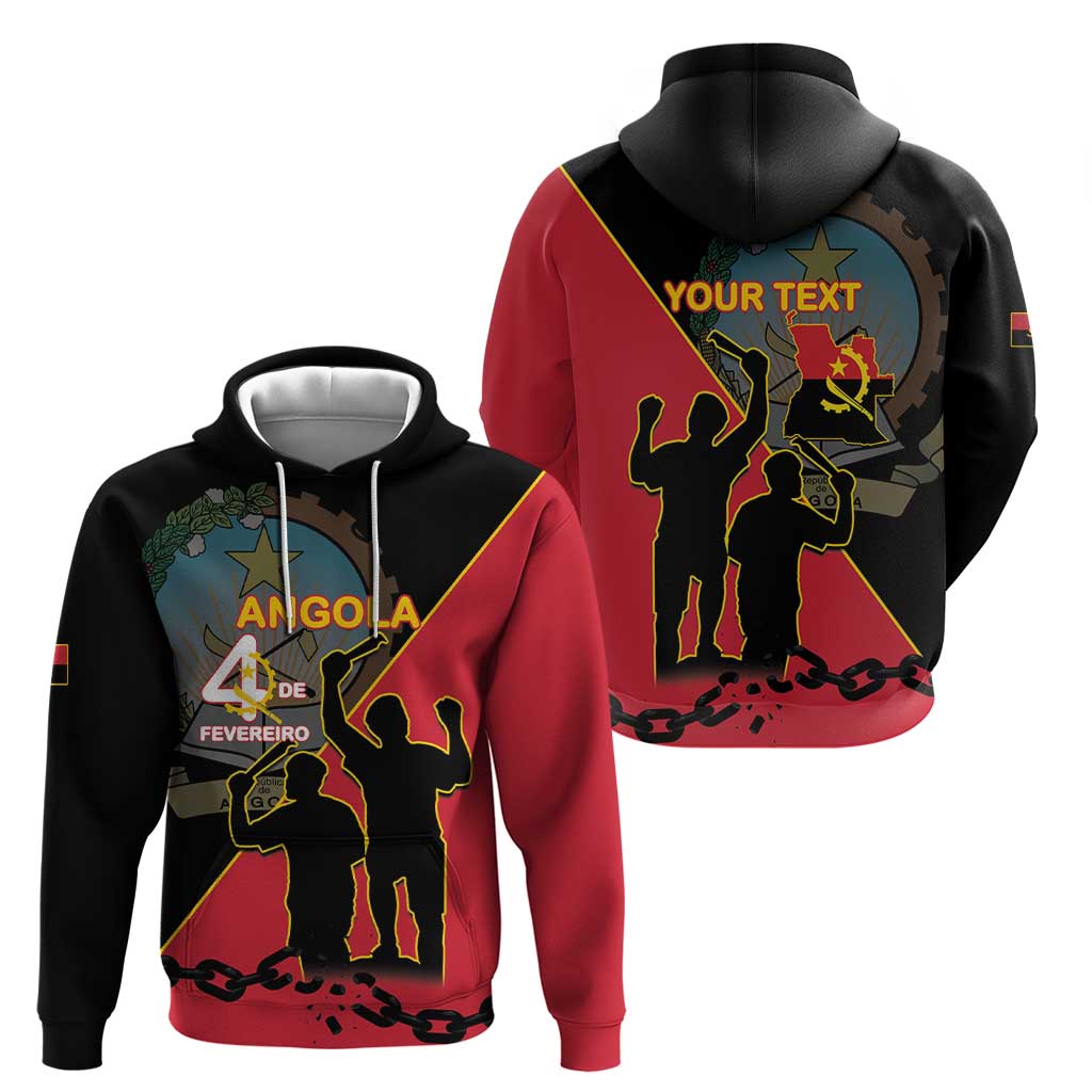 Personalised Angola Day of the Armed Struggle Hoodie 4 De Fevereiro LT15