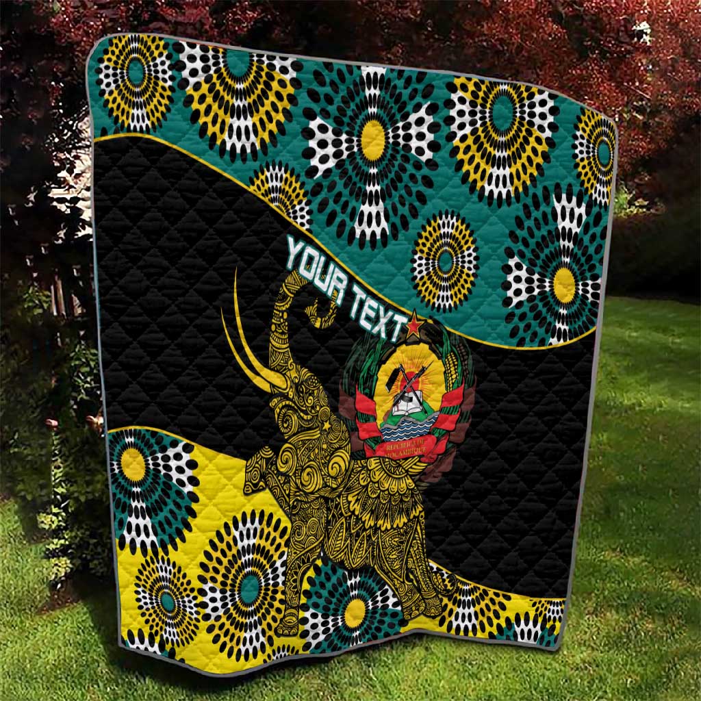 Personalized Mozambique Quilt African Elephant With Capunala Pattern LT15