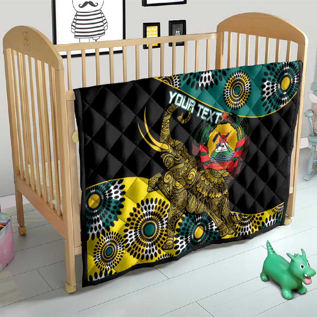 Personalized Mozambique Quilt African Elephant With Capunala Pattern LT15