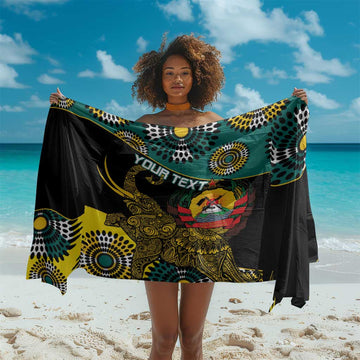 Personalized Mozambique Sarong African Elephant With Capunala Pattern LT15