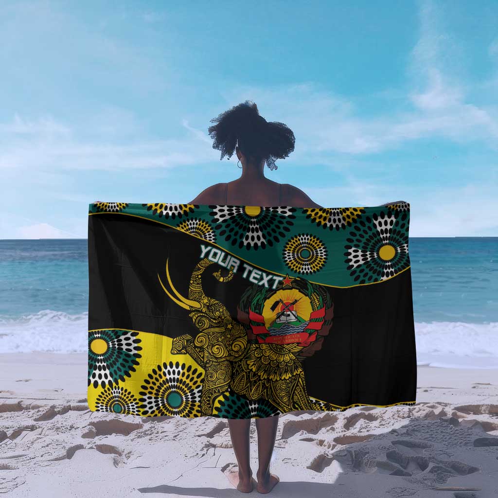 Personalized Mozambique Sarong African Elephant With Capunala Pattern LT15