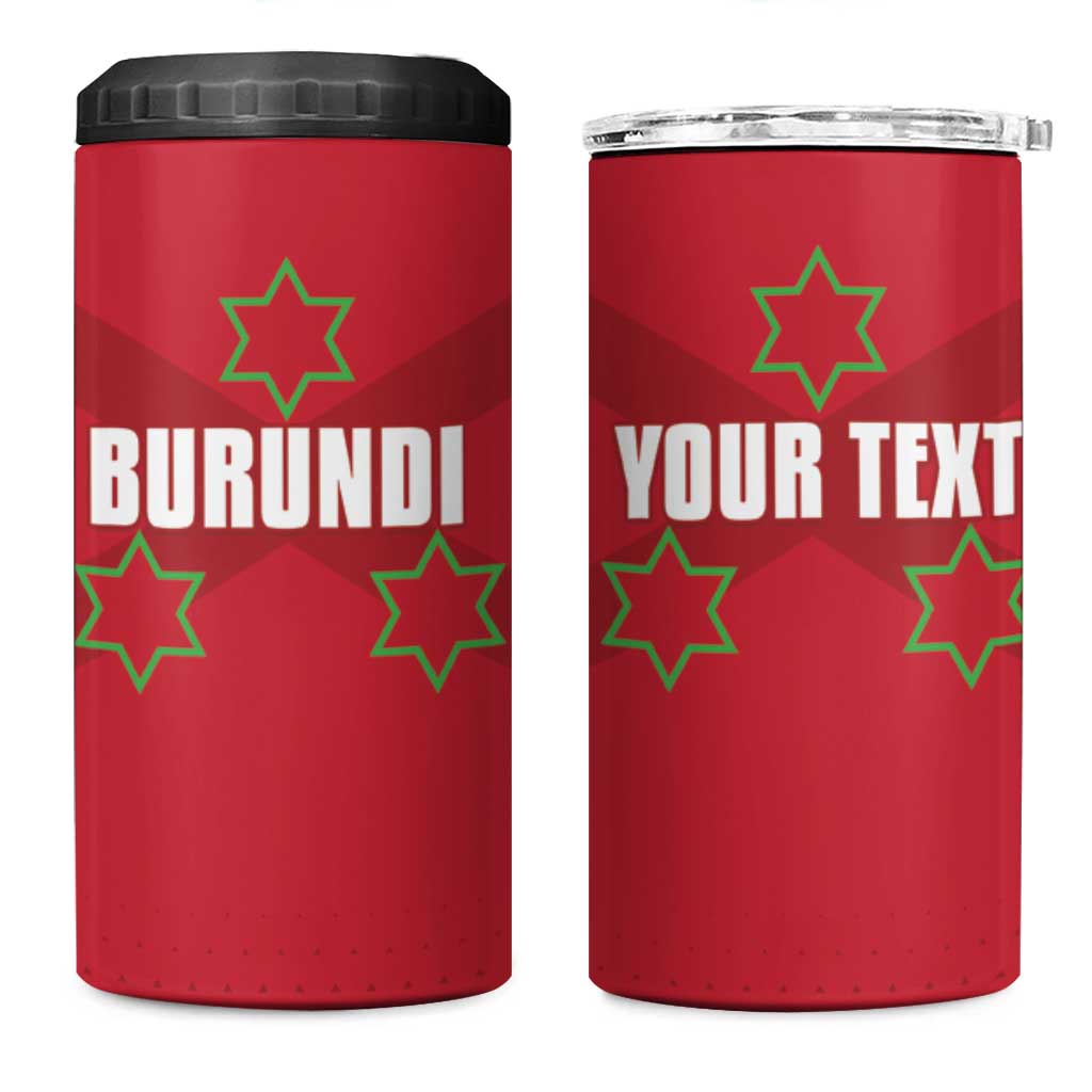 Custom Burundi Football 4 in 1 Can Cooler Tumbler Go Intamba Go LT15