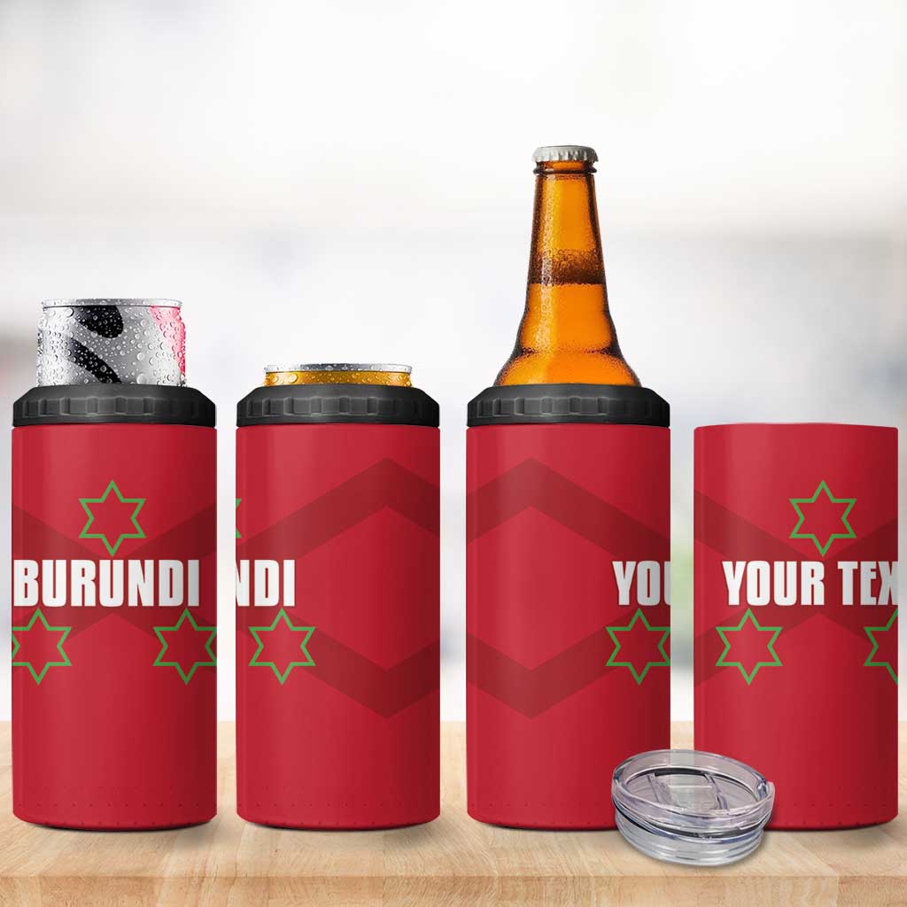 Custom Burundi Football 4 in 1 Can Cooler Tumbler Go Intamba Go LT15