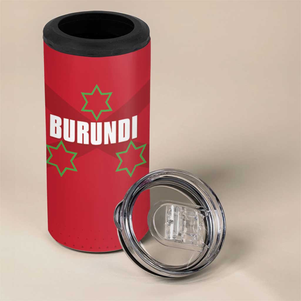 Custom Burundi Football 4 in 1 Can Cooler Tumbler Go Intamba Go LT15