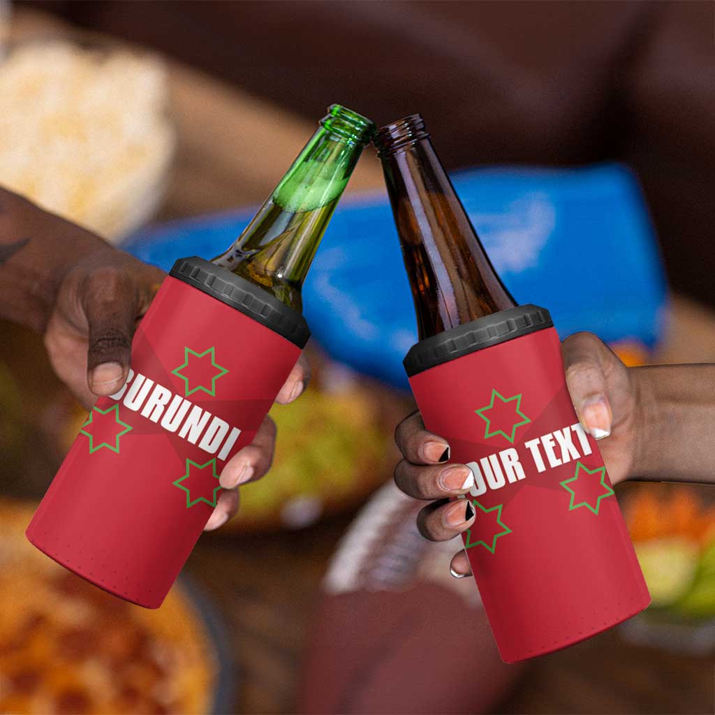 Custom Burundi Football 4 in 1 Can Cooler Tumbler Go Intamba Go LT15