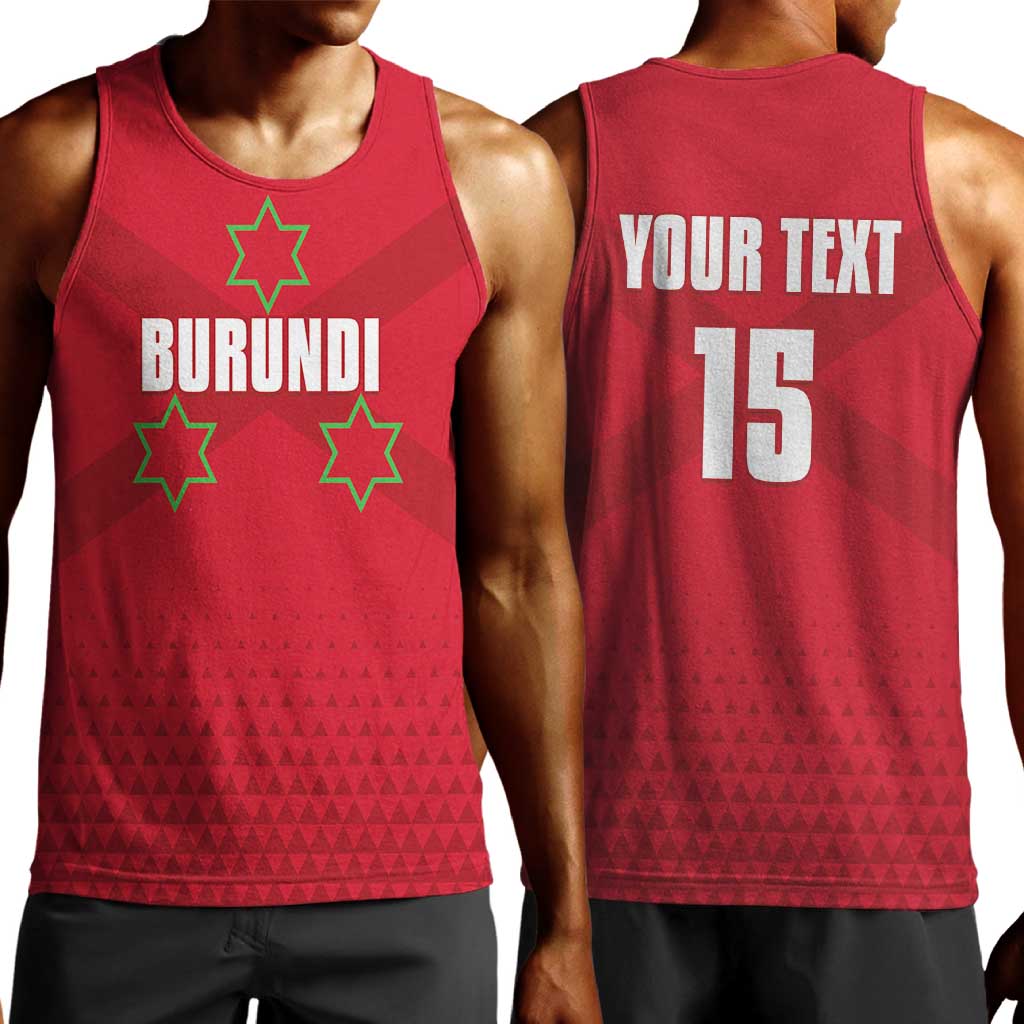 Custom Burundi Football Men Tank Top Go Intamba Go LT15