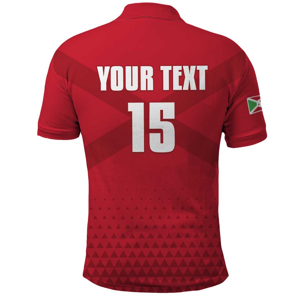 Custom Burundi Football Polo Shirt Come On Intamba LT15