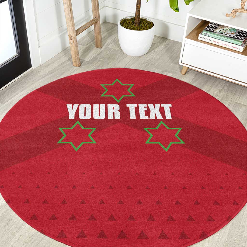 Custom Burundi Football Round Carpet Go Intamba Go LT15