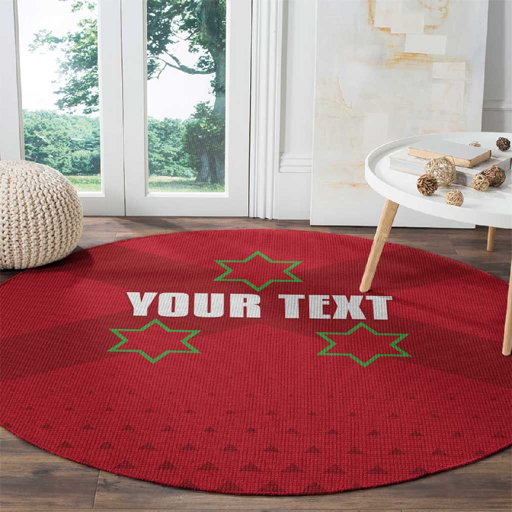 Custom Burundi Football Round Carpet Go Intamba Go LT15