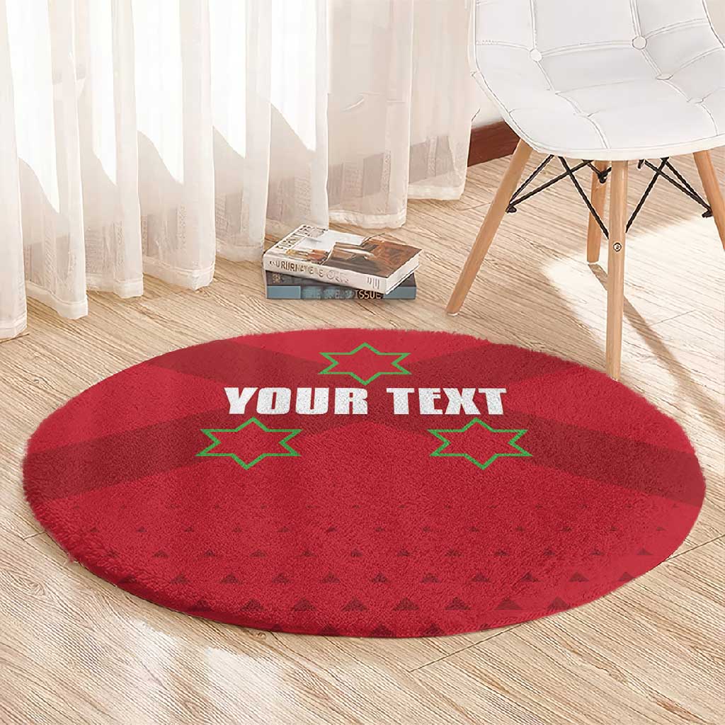 Custom Burundi Football Round Carpet Go Intamba Go LT15