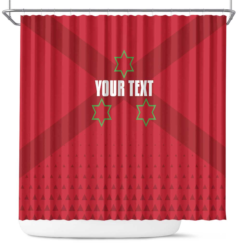 Custom Burundi Football Shower Curtain Come On Intamba LT15