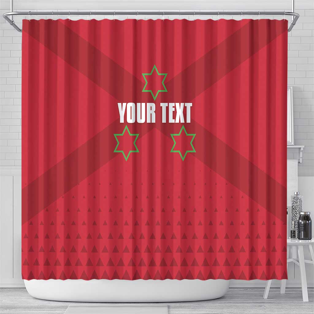 Custom Burundi Football Shower Curtain Come On Intamba LT15