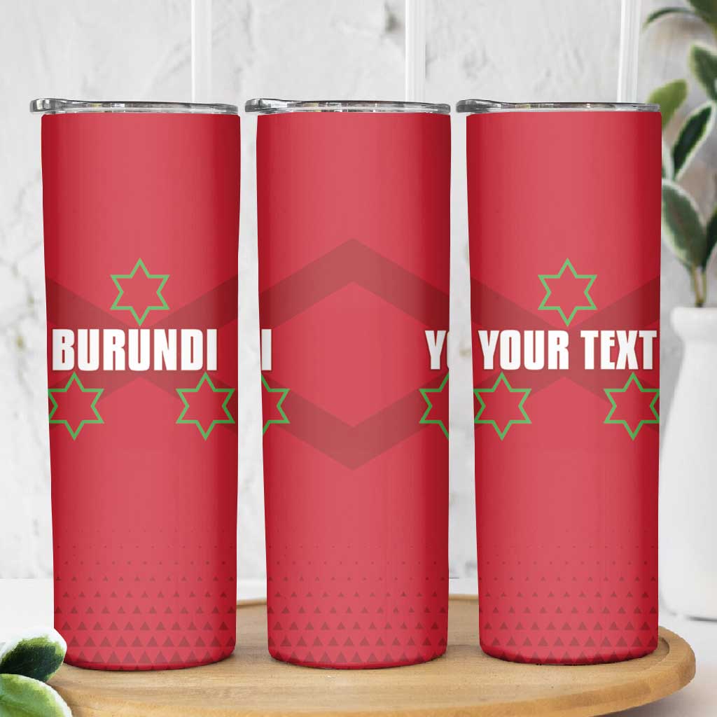 Custom Burundi Football Skinny Tumbler Go Intamba Go LT15