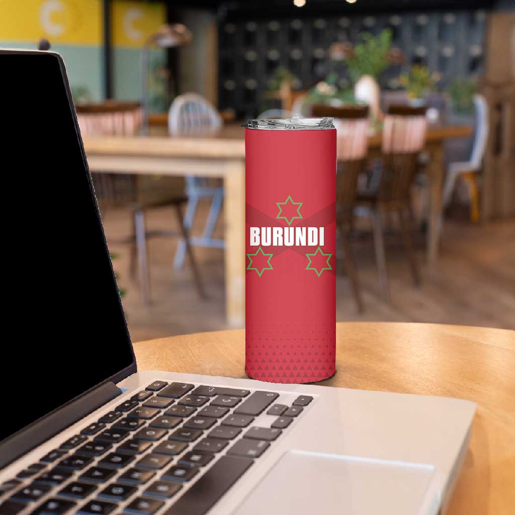 Custom Burundi Football Skinny Tumbler Go Intamba Go LT15