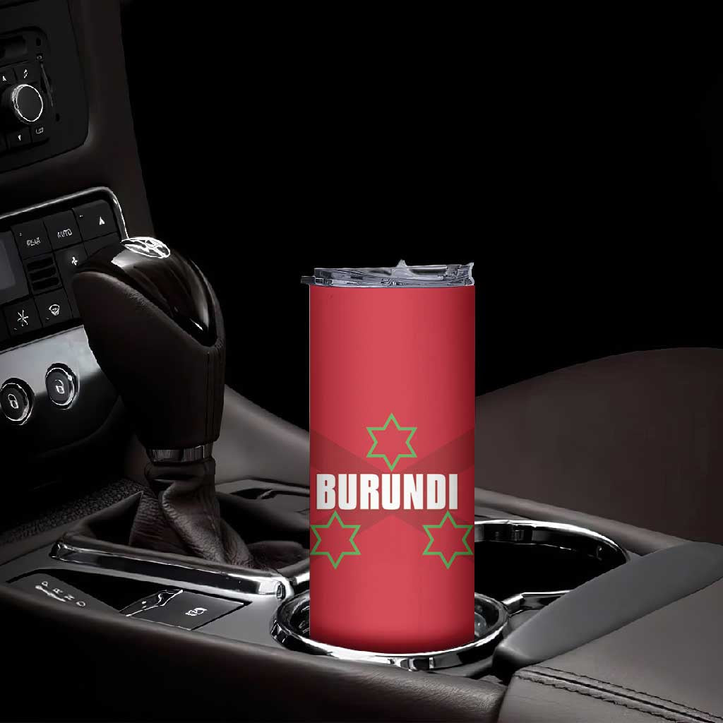 Custom Burundi Football Skinny Tumbler Go Intamba Go LT15