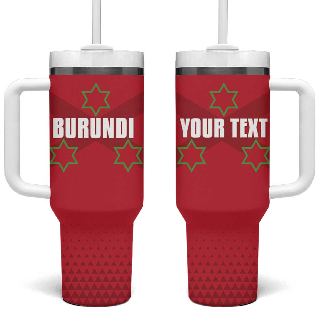 Custom Burundi Football Tumbler With Handle Go Intamba Go LT15
