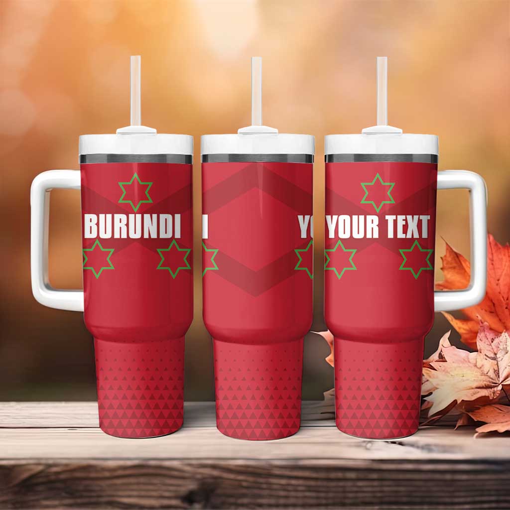 Custom Burundi Football Tumbler With Handle Go Intamba Go LT15