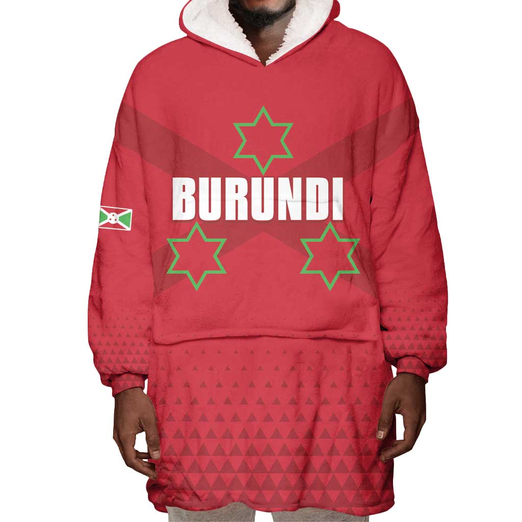 Custom Burundi Football Wearable Blanket Hoodie Go Intamba Go LT15