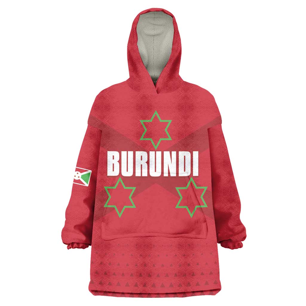 Custom Burundi Football Wearable Blanket Hoodie Go Intamba Go LT15