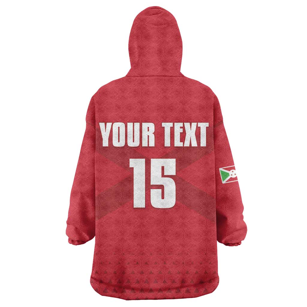 Custom Burundi Football Wearable Blanket Hoodie Go Intamba Go LT15