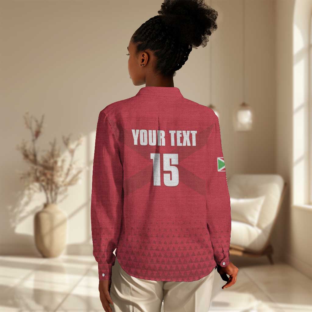 Custom Burundi Football Women Casual Shirt Go Intamba Go LT15