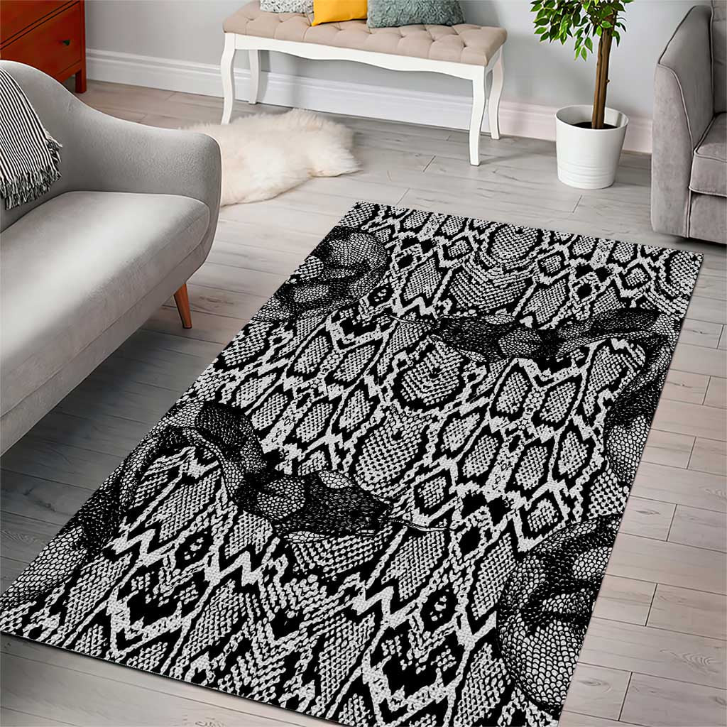 Snake African Skin Animals Pattern Area Rug LT15