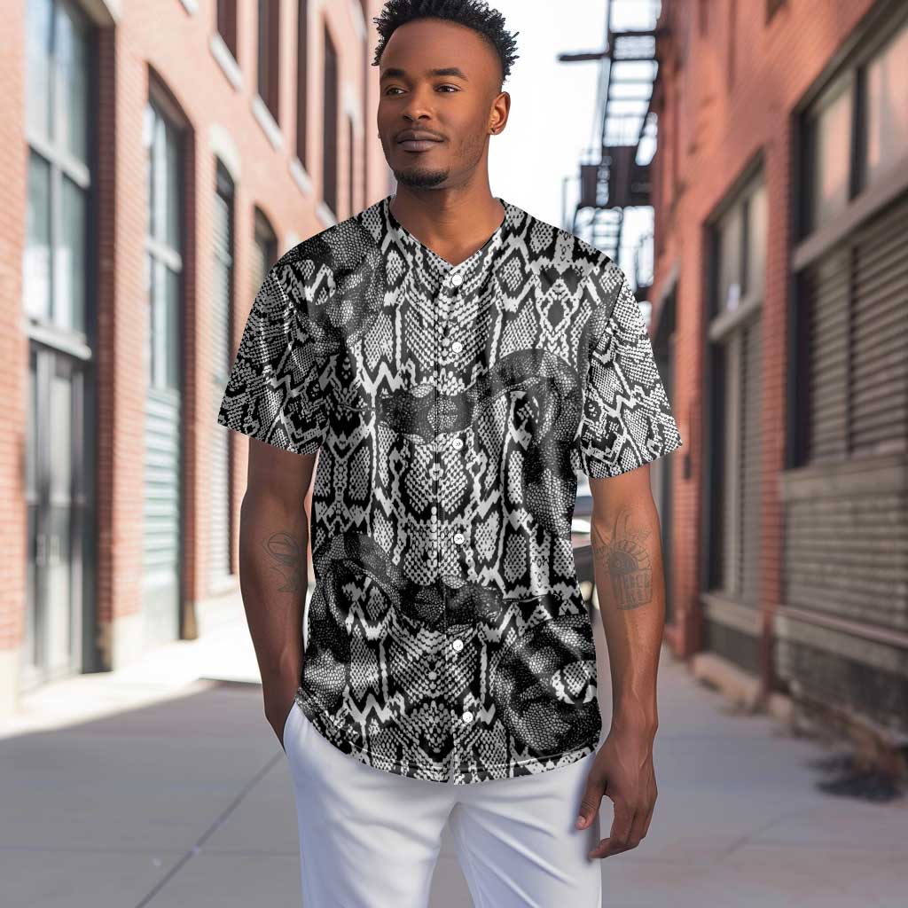 Snake African Skin Animals Pattern Baseball Jersey LT15