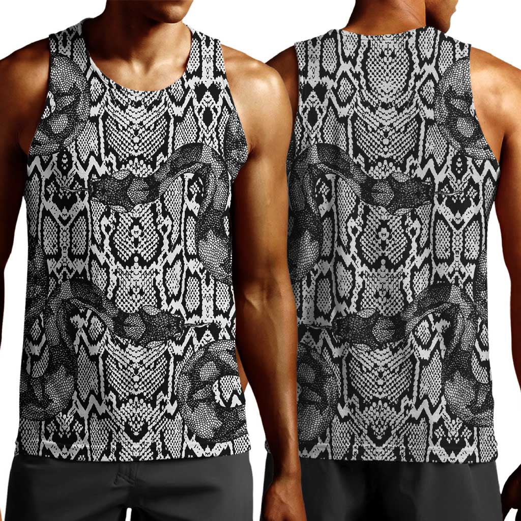 Snake African Skin Animals Pattern Men Tank Top LT15