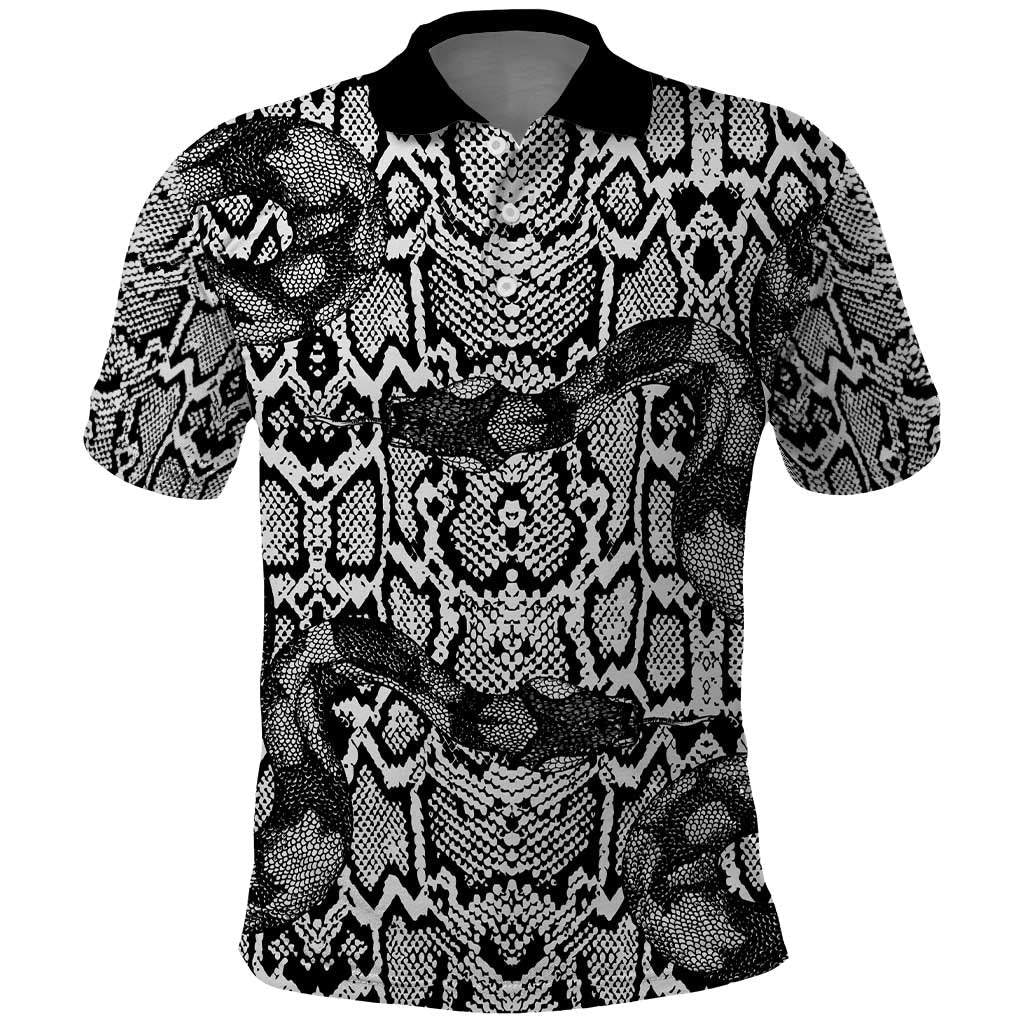 African Snake Skin Pattern Polo Shirt LT15