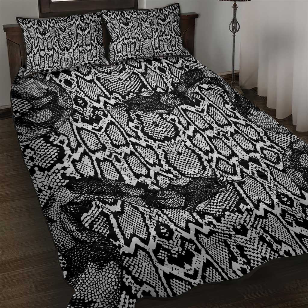 Snake African Skin Animals Pattern Quilt Bed Set LT15